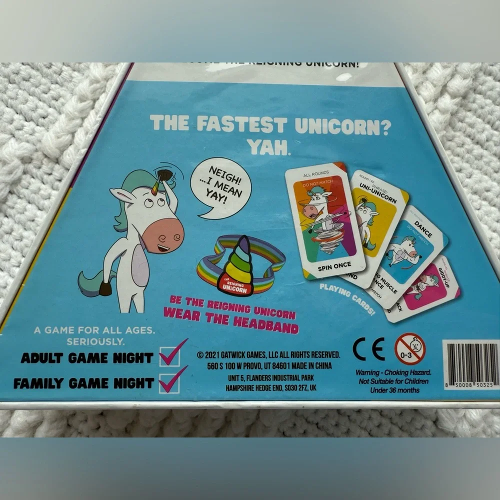 Reigning Unicorns The Matching, Yelling Unicorn Card Game
